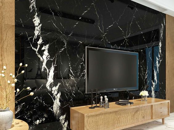 Nero Marquina Marble Slab